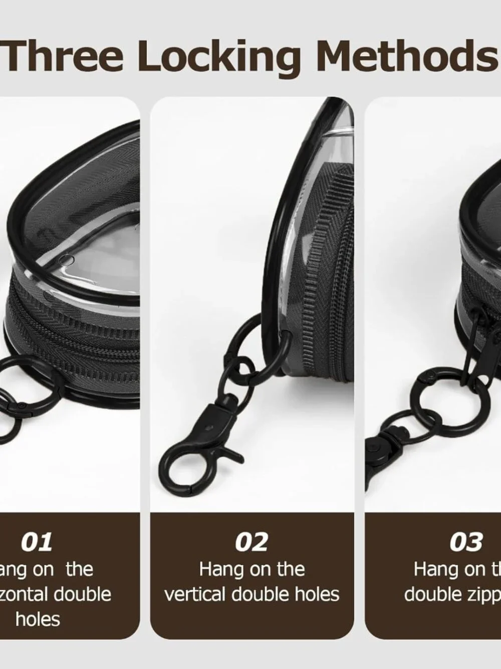 1|2|4 Pack Storage Bag for Organizing Data Cables, Earphone, Chargers, Keys, Cha - Picture 3 of 5